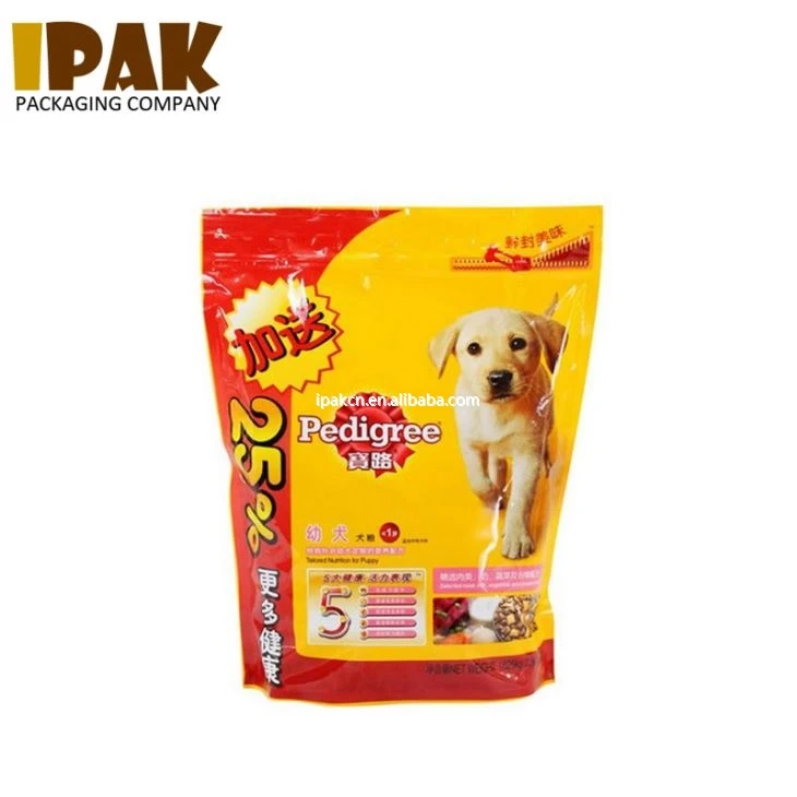 Stand Up Cat Food Packaging Bag with Zip Lock